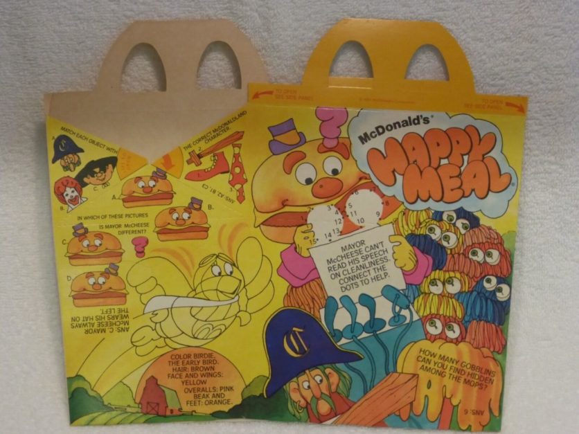 McDonald's Happy Meal Box with Raggedy Ann & Andy