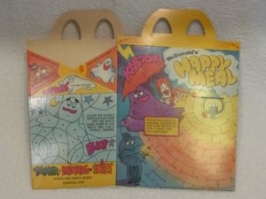 1981 Happy Meal Box Adventures of Ronald McDonald 3
