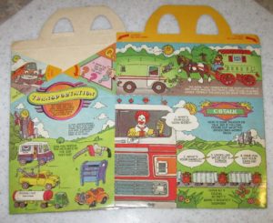 1981 McDonalds Happy Meal Box Going Places 2