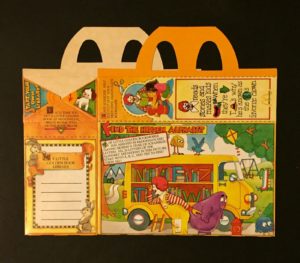 1982 LITTLE GOLDEN BOOK RARE VINTAGE HAPPY MEAL BOX by McDONALDS back