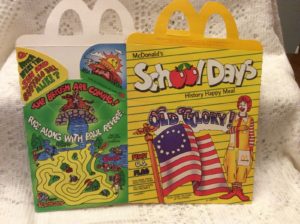 1984 School Days Happy Meal Box Old Glory