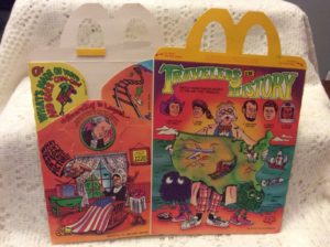 1984 School Days Happy Meal Box Old Glory back