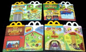 1985 On The Go Happy Meal Boxes