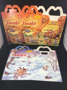 1988 BAMBI BOX only Winter Fall Scenes happy meal