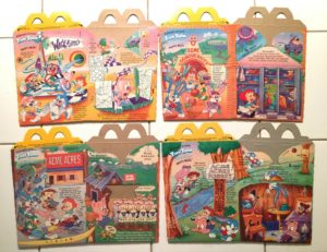 1990 TINY TOONS McDONALDS HAPPY MEAL BOXES