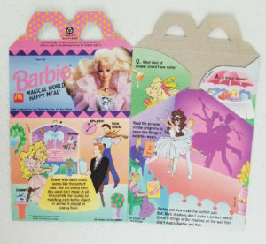 1992 Mattel Barbie Magical World Happy Meal Box
