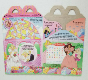 1992 Mattel Barbie Magical World Happy Meal Box marriage
