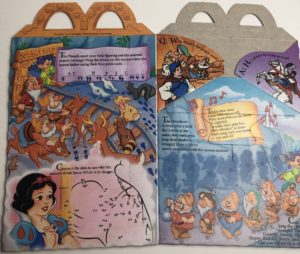 1992 McDonalds Happy Meal Box Vintage Unused Disney Snow White 2