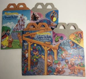 1992 McDonalds Happy Meal Box Vintage Unused Disney Snow White 3