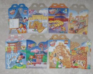 1994 McDonalds Happy Meal Box Set of 4 Disneys Epcot Center