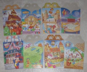1994 McDonalds Happy Meal Box Set of 4 Disneys Epcot Center