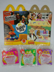 2000 Tony Hawk Box and Lot of 3 Finger Board Happy Meal Toys Unopened