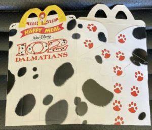 2001 WALT DISNEYS 102 DALMATIANS MCDONALDS HAPPY MEAL USED BOX