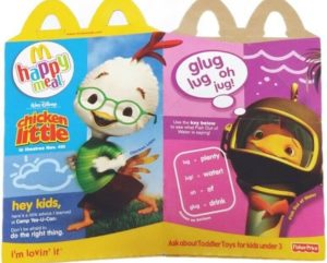 2005 McDonald Happy Meal Boxes Chicken Little