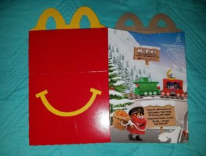 2017 Mcdonalds Holiday Express Train Happy Meal Box