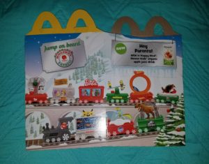 2017 Mcdonalds Holiday Express Train Happy Meal Box