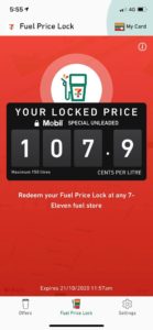 7-11 fuel price lock