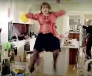 Woman freaks out because her house is a mess.