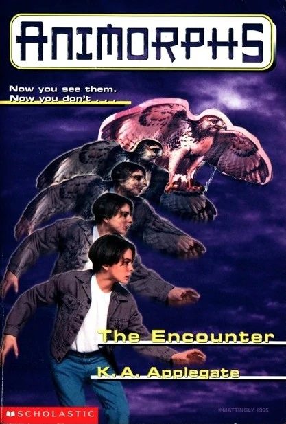Animorphs 03 The Encounter - Tobias Red-Tailed Hawk Morphing Book Cover