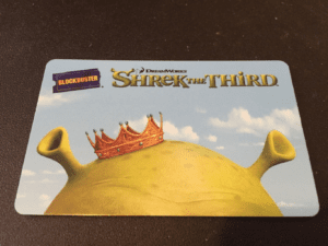 BLOCKBUSTER Shrek the Third 2007 Gift Card