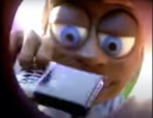 Postman puts a Cadbury chocolate into a mailbox.