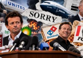 Corporate Crisis Apologies Collage