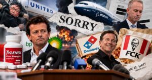 Corporate Crisis Apologies Collage
