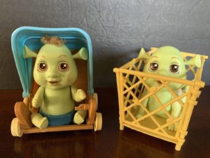 Dreamworks Shrek Out of Control Triplets Baby Boy and Play Pen & Girl 2007 MGA
