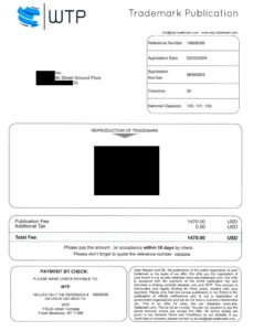 Fake trademark invoice
