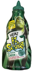HEINZ BLASTIN GREEN EZ SQUIRT NEW KETCHUP BOTTLE