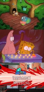 Popping out of a vent when there are too many crewmates in the room