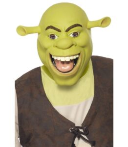 Shrek Latex Mask Licensed Film Green Halloween Fancy Dress Costume Accessory
