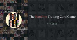 Banner image showing images of KanOne TCG from an archive of the website dating back to the early-2000s.