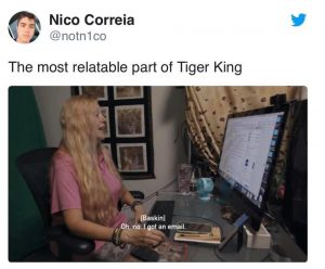 Tiger King documentary shocked face Corey Ryan Twitter meme