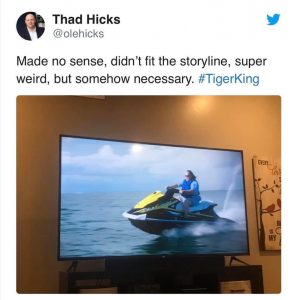 Tiger king jetski meme