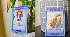 Two variant Makoto Suwatari cards from the Kanon 1.00 set.