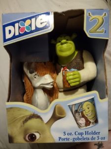 Vintage Shrek 2 With Donkey 3oz Dixie Cup Holder