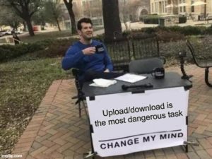 among us download upload change my mind meme