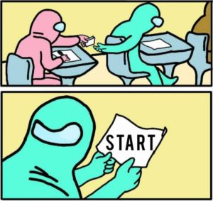 among us pass note start