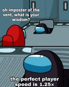 among us perfect speed