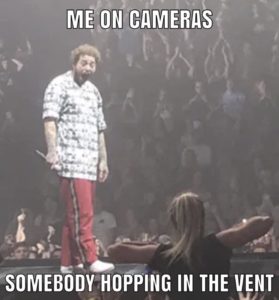 among us post malone flash meme