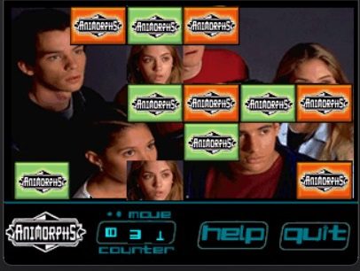 animorphs match master flash game