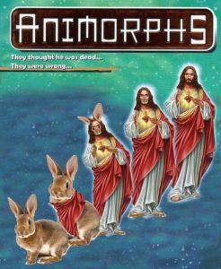 animorphs meme easter bunny jesus book cover