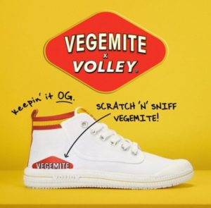 april fools 2019 vegemite x volley scratch n sniff sneakers