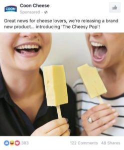 april fools coon cheese cheesy pop