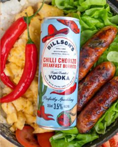billsons chilli chorizo breakfast burrito vodka