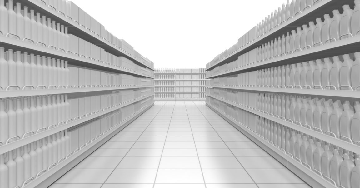 aisles of blank products