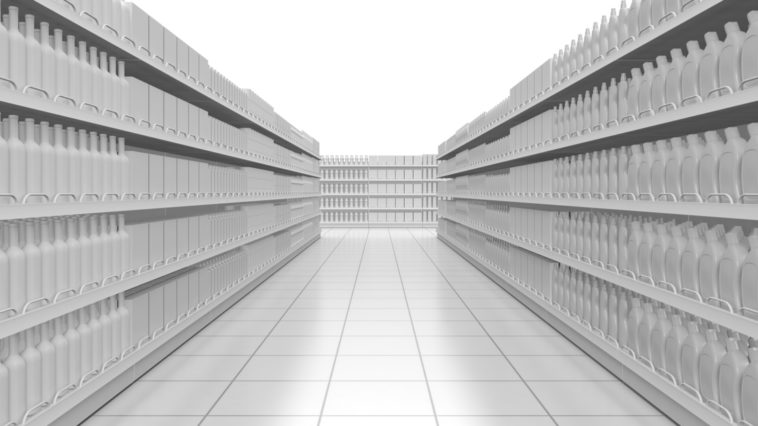 aisles of blank products