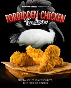 burger urge ibis forbidden chicken tenders
