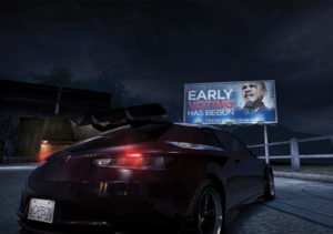 burnout paradise obama in-game ad
